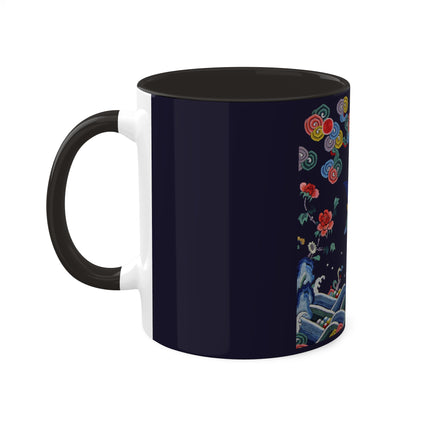 Rank Badge with Mandarin Duck Colorful Mugs, 11oz