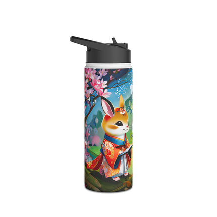 Fairy Animals Writing Wishes Stainless Steel Water Bottle