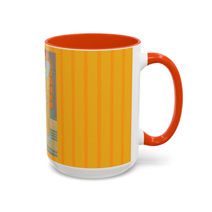 Sur Les Marches Du Jardin by Georges LePape Colorful Mugs (11oz, 15oz)