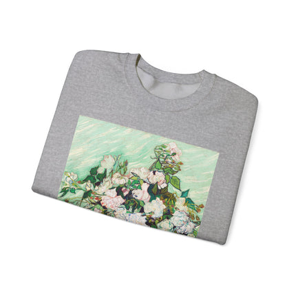 Roses by Vincent Van Gogh Heavy Blend™ Crewneck Sweatshirt