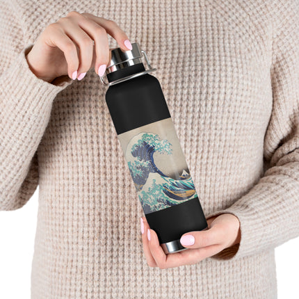 The Great Wave off Kanagawa by Katsushika Hokusai Copper Vacuum Insulated Bottle, 22oz