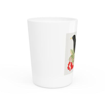 Blackbird with Roses by Anonymous Ceramic Shot Glass