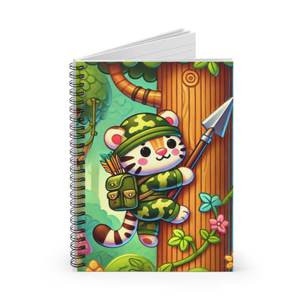 Stealthy Stripes Spiral Notebook - Ruled Line