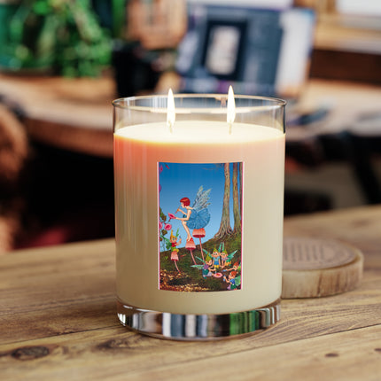 Periwinkle Painting the Petals Scented Candle - Full Glass, 11oz