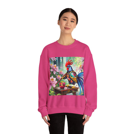 Cyberpunk Rooster Unisex Heavy Blend™ Crewneck Sweatshirt
