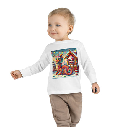 The Playful Dragon's Christmas Toddler Long Sleeve Tee