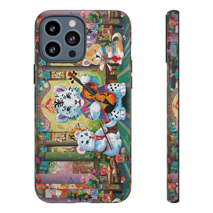 Melodies of the Snow Lion Cub Phone Cases