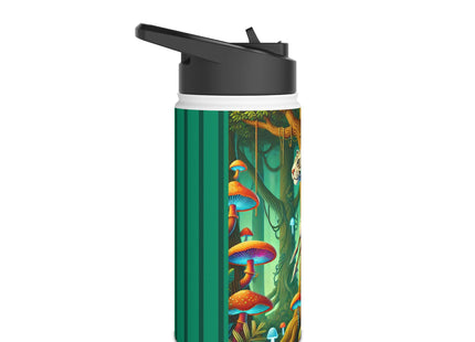 Silent Stripes Stainless Steel Water Bottle, Standard Lid