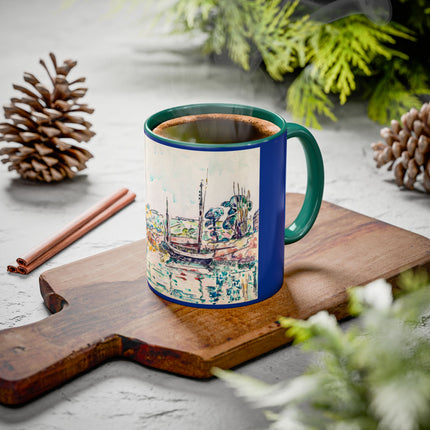 Concarneau by Paul Signac Colorful Mugs (11oz, 15oz)