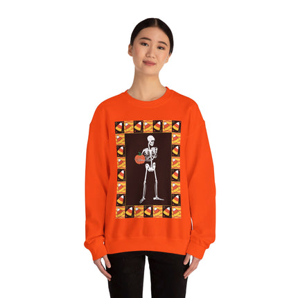 Candy Corn Skeleton Unisex Heavy Blend™ Crewneck Sweatshirt