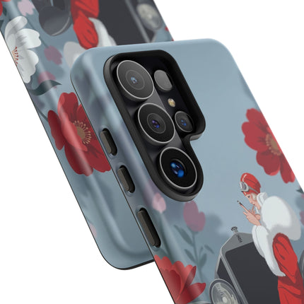 🚗🌺 The Lady Of The Grand Touring Car Phone Case – Art Deco Motoring Elegance