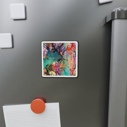 Golden Wisteria Symphony Die-Cut Magnets (5 Sizes)
