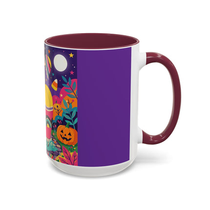 🌙🎃 The Lady Of Moonbeam Hollow Colorful Mug – Whimsical Halloween Charm