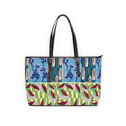 Floral Pattern by Emile-Alain Séguy PU Leather Shoulder Bag