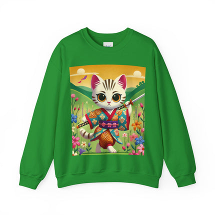 Samurai Kitten Unisex Heavy Blend™ Crewneck Sweatshirt