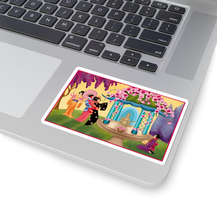 A Dance of Colors and Serenity by Carlo Chiostri Kiss-Cut Stickers 4 Sizes)