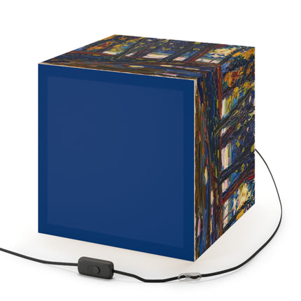In the park of St. Cloud – Fall II by Wassily Kandinsky Light Cube Lamp