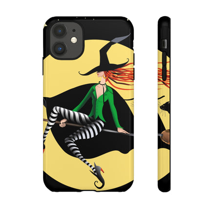A Witch’s Moonlit Flight Phone Cases