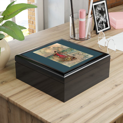Rita Rides on the Dolphin by Warwick Goble Jewelry Box