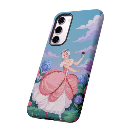 🎭🌸 The Lady Of The Secret Masquerade Phone Case – Art Deco Garden Fantasy