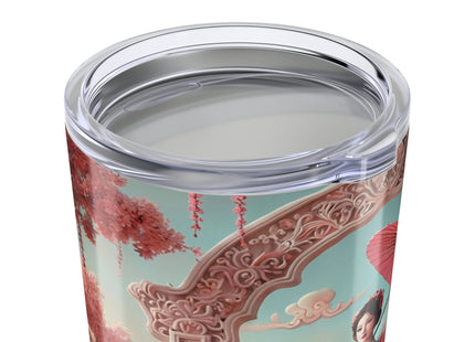 Petals, Porcelain, and Flamingos Tumbler 20oz
