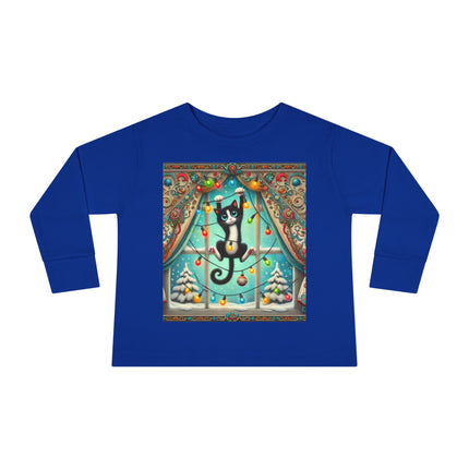 Mischief in Tinselland Toddler Long Sleeve Tee