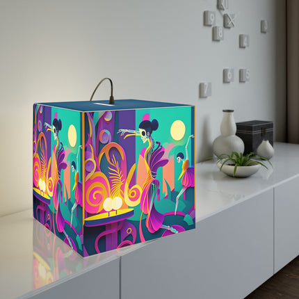 Dance of the Skeleton Ballerinas Light Cube Lamp