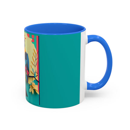 Curious Crow Colorful Mugs (11oz, 15oz)