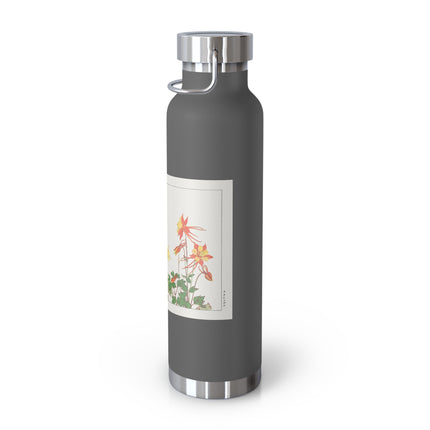 Aquilegia Flower by Tanigami Kônan Copper Vacuum Insulated Bottle, 22oz