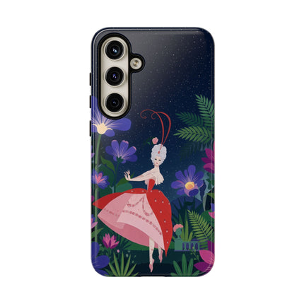 🌺✨ The Lady Of The Starlit Enchanted Garden Phone Case – Art Deco Floral Fantasy