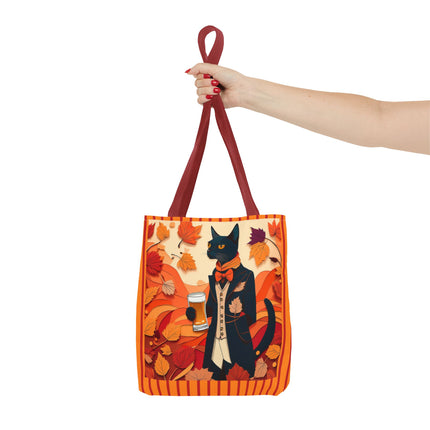Siamese Cat at an Autumn Harvest Fair Tote Bag (AOP)