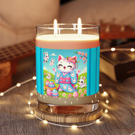Springtime Kitten’s Easter Joy Scented Candle - Full Glass, 11oz