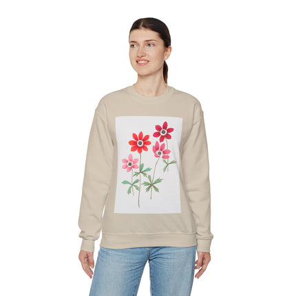 Anemoon, Anemone by Anselmus Boëtius de Boodt Heavy Blend™ Crewneck Sweatshirt