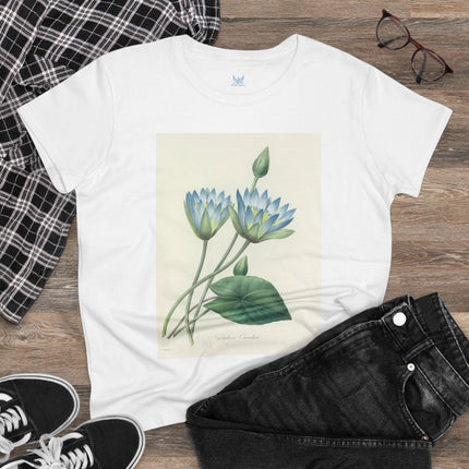 Choix des plus belles fleurs, Plate 055 by Pierre Joseph Redouté  Women's Midweight Cotton Tee