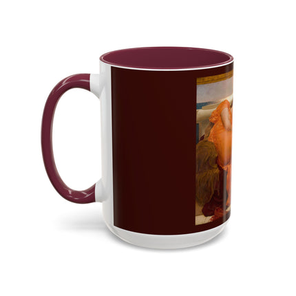 Flaming June by Frederic Leighton Colorful Mugs (11oz, 15oz)
