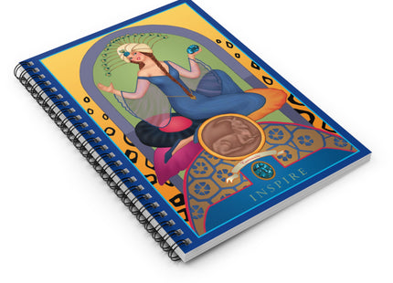 December & Tanzanite (from the Gem Series) by Sofia Chiostri Spiral Notebook - Ruled Line