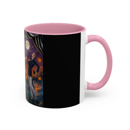 🏹🎃 Cupid's Arrow At Pumpkin Moon Manor Colorful Mug – Romantic Halloween Charm