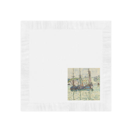 Le Trieux Paul Signac White Coined Napkins