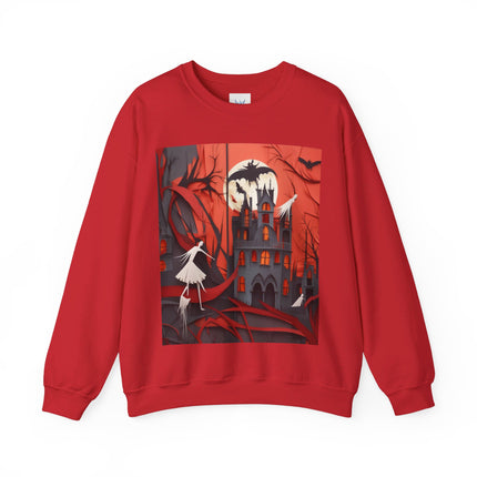 Halloween Night Scene Unisex Heavy Blend™ Crewneck Sweatshirt