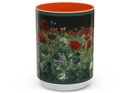 A Study of Poppies for Carnation, Lily, Lily, Rose by John Singer Sargent Colorful Mugs (11oz, 15oz)