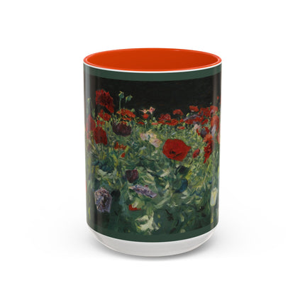A Study of Poppies for Carnation, Lily, Lily, Rose by John Singer Sargent Colorful Mugs (11oz, 15oz)