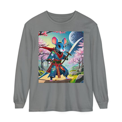 Cyber Samurai Rat Long Sleeve T-Shirt