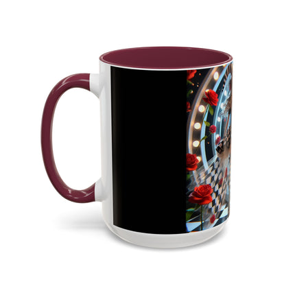Halloween Witch Through the Mirror Colorful Mugs (11oz, 15oz)