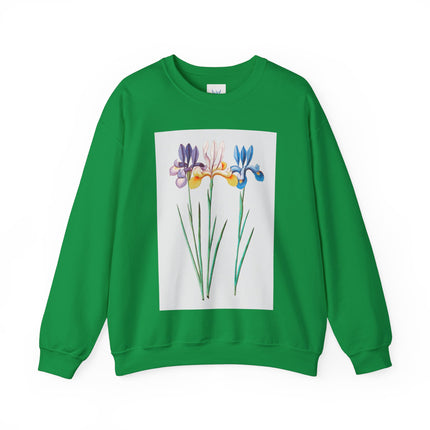Blue Iris by Anselmus Boëtius de Boodt Heavy Blend™ Crewneck Sweatshirt