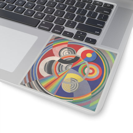 Rythme No. 1 by Robert Delaunay Kiss-Cut Stickers (4 Sizes)