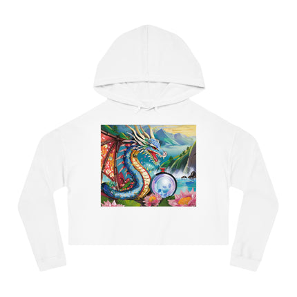 Wisdom's Guardian Cropped Hooded Sweatshirt