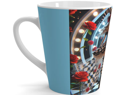 Halloween Witch Through the Mirror Latte Mug