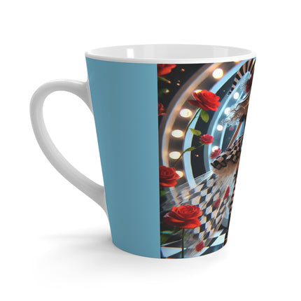 Halloween Witch Through the Mirror Latte Mug