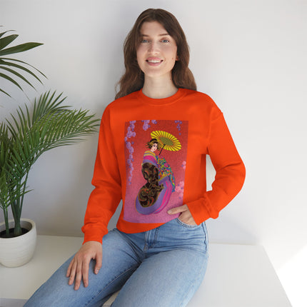 Enchanting Geisha Unisex Heavy Blend™ Crewneck Sweatshirt