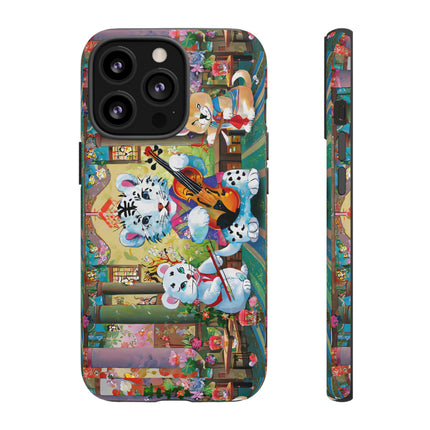 Melodies of the Snow Lion Cub Phone Cases